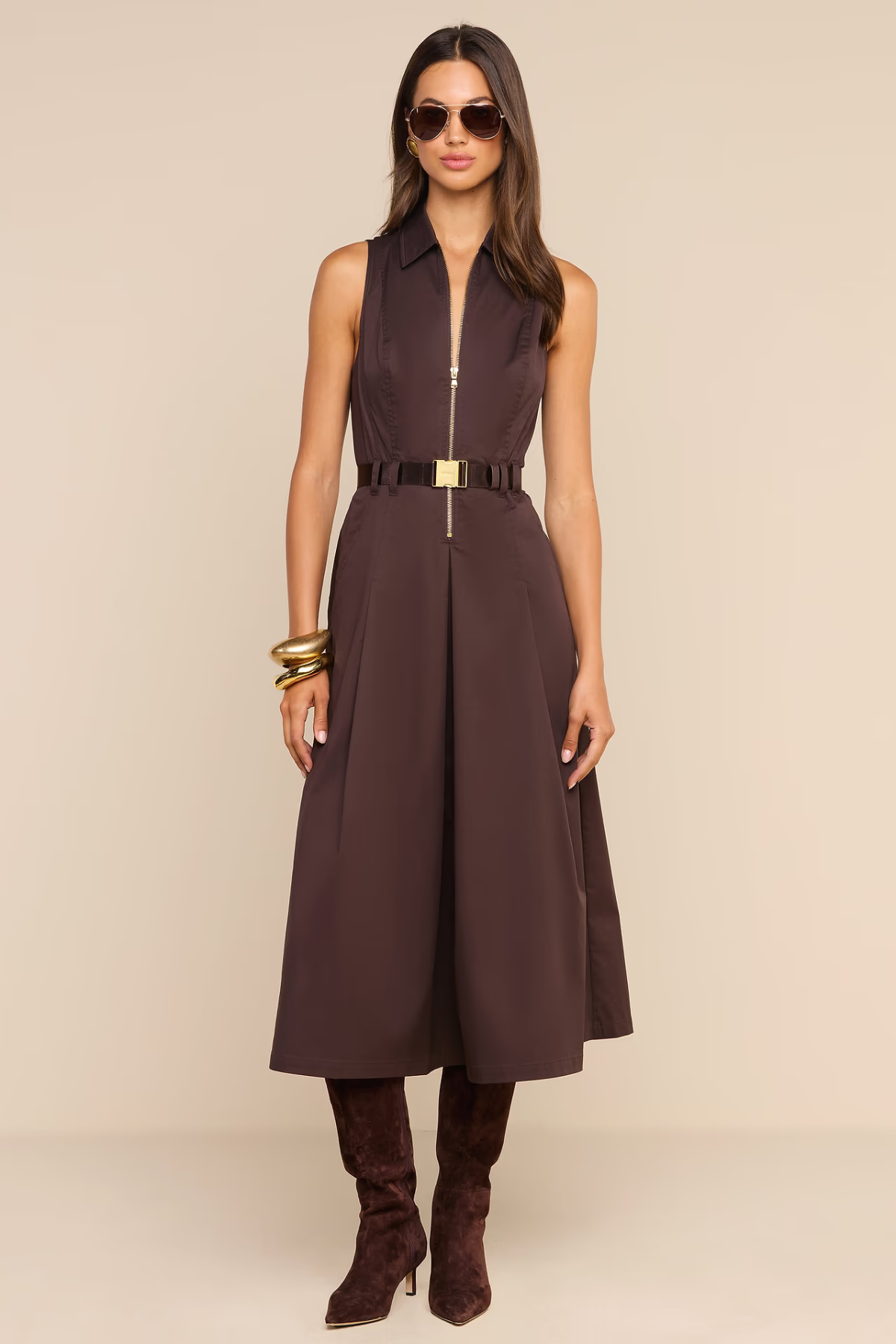 L'AGENCE Kolton Dress In Dark Java