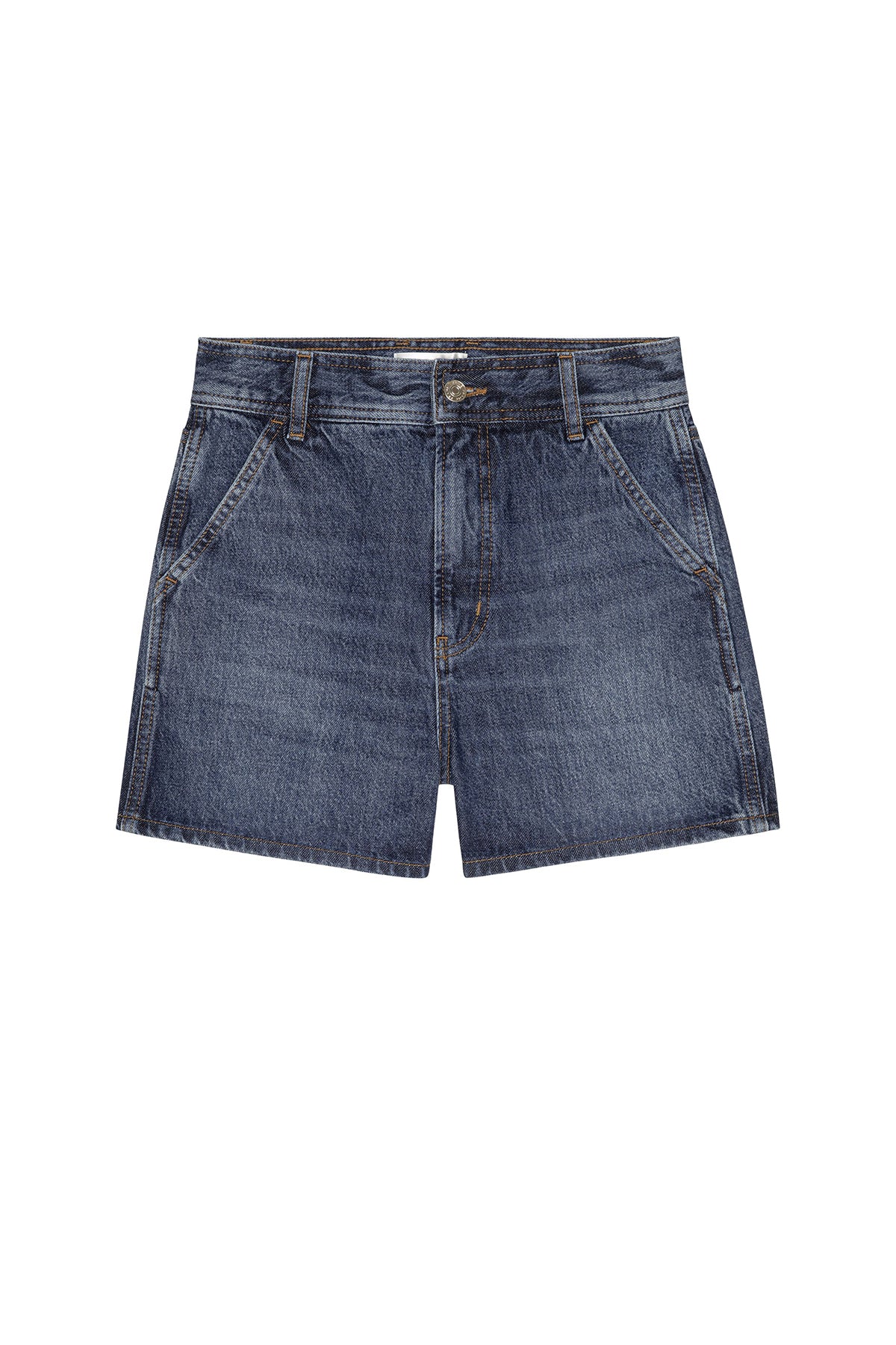 DESIGN - Veste en denim à manches courtes - Indigo