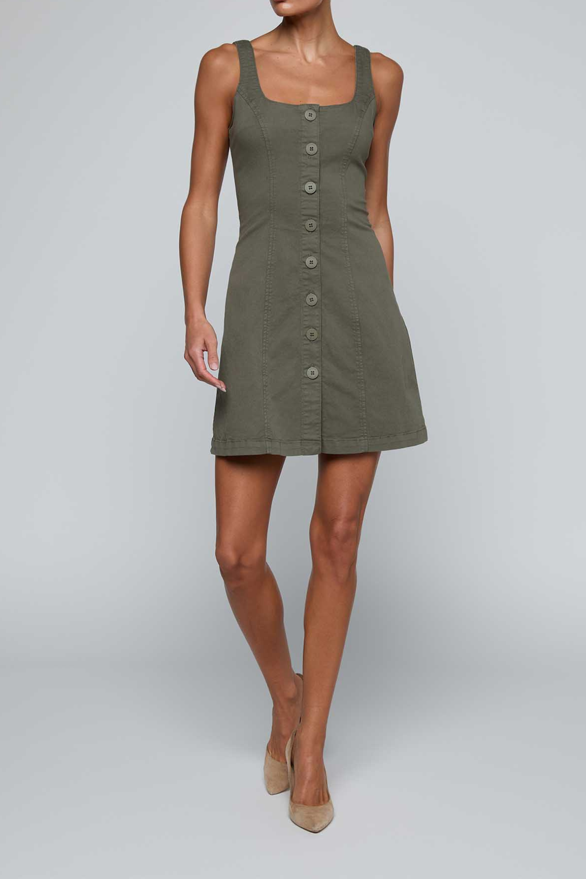front button dress design Baltic Born Womens Larah Button Dress | Navy Blue