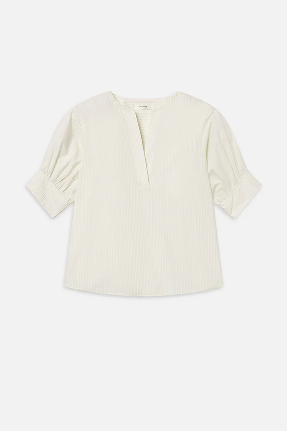 Light-colored blouse on a white background