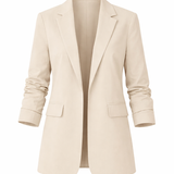 Beige blazer on a white background