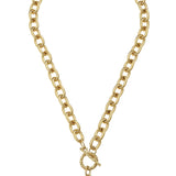 Handcast Gold Clover with Genuine Mother of Pearl Necklace