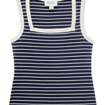stripe tank top on white background 