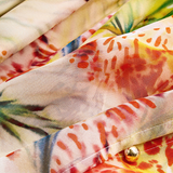 close up of printed fabric 