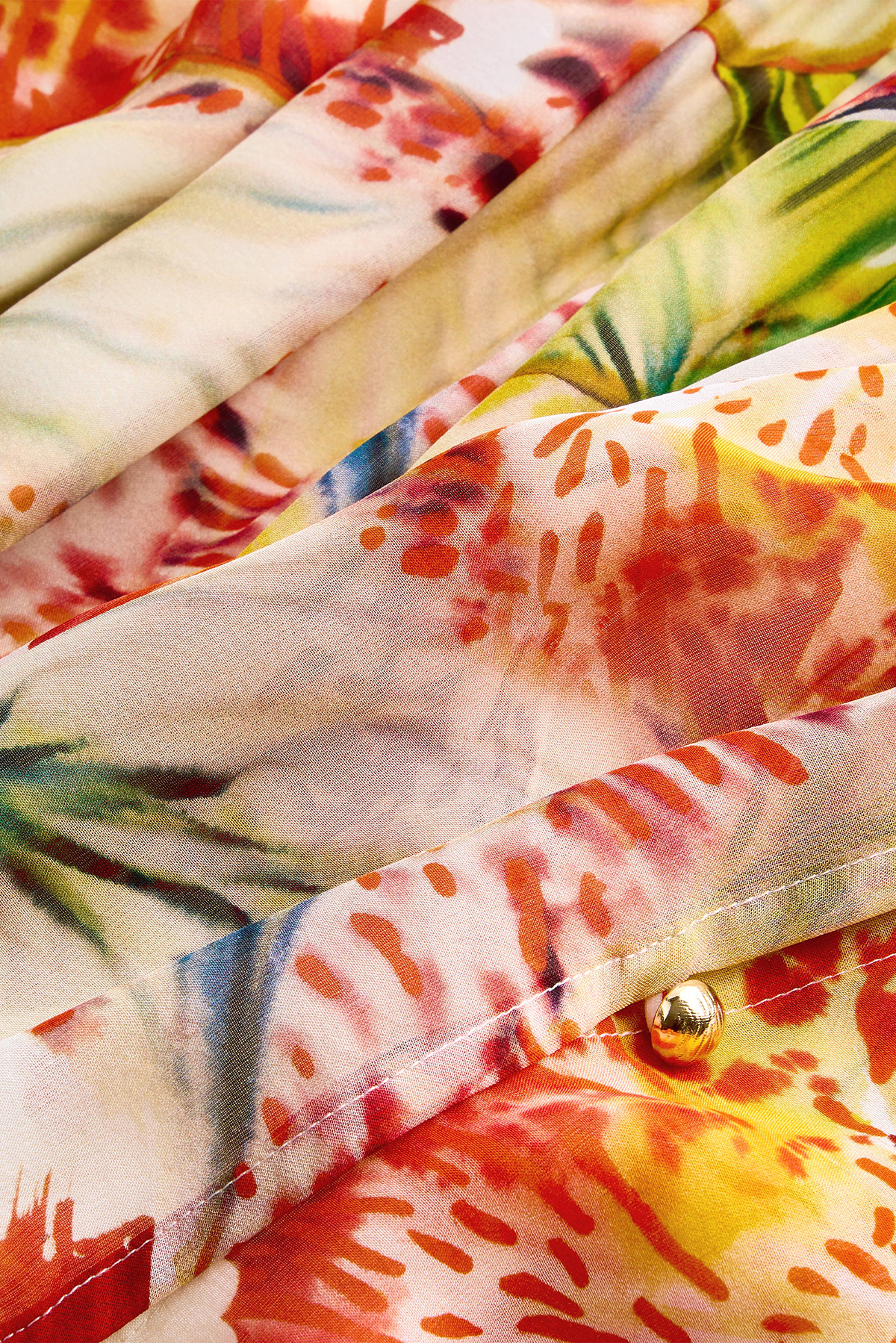 close up of printed fabric 