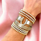 Single Horseshoe Leather Bracelet Wrap