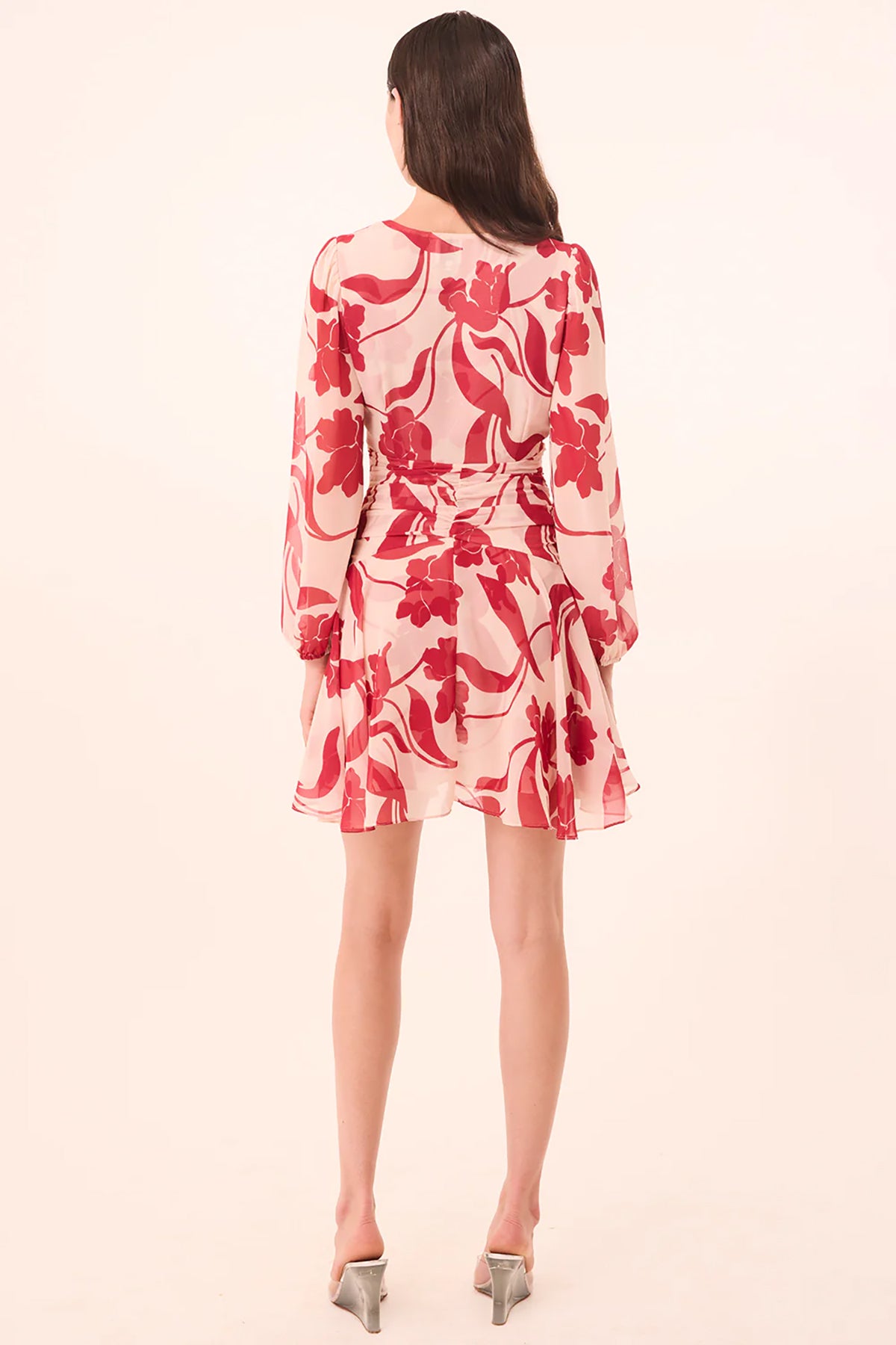 Floral printed dress with a relaxed, flowing shape
