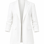 White blazer on a white background