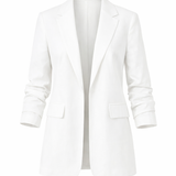 White blazer on a white background