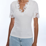 Shiloh 3D Lace Combo Top