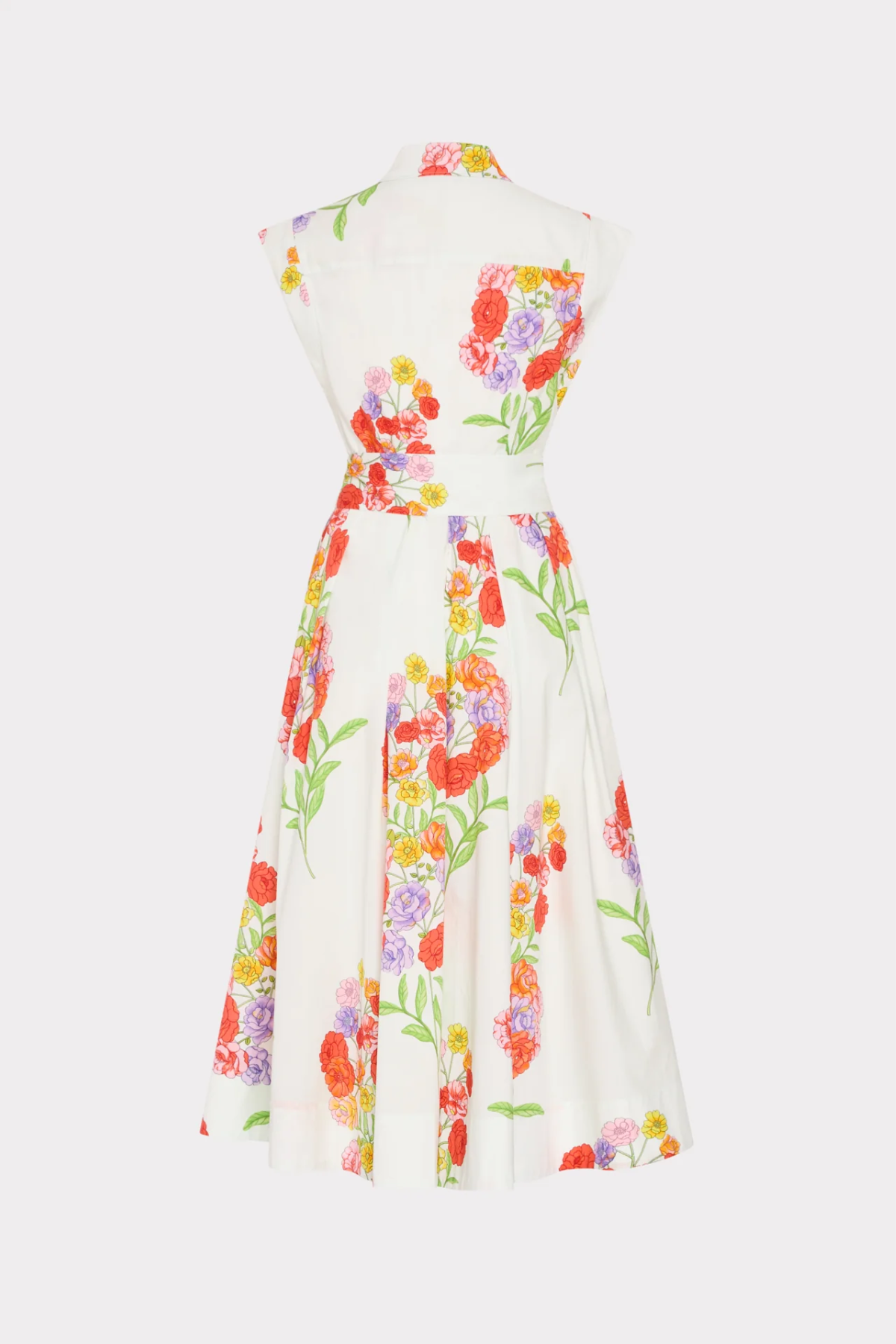 Floral dress on a white background