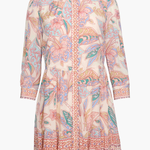 Floral patterned dress on a white background