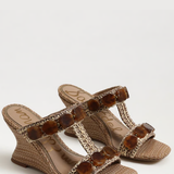stone and raffia womens wedge shoe 