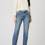 Women's blue Reece jeans in Arches wash featuring a relaxed full-length denim silhouette.