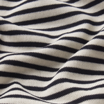 Close-up of black and white striped fabric