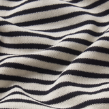 Close-up of black and white striped fabric