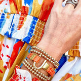 Single Horseshoe Leather Bracelet Wrap