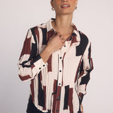 Pleated Button Down