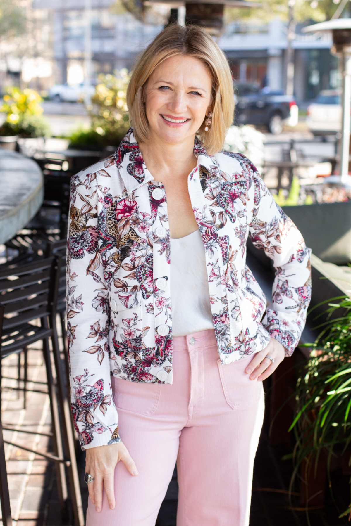 butterfly cropped jacket 