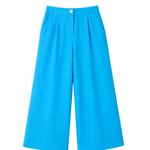 blue pants on white background 