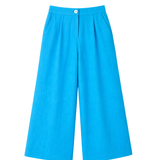 blue pants on white background 
