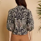 Juliette Top in Safari Garden Morning