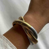 Infinity Multi Layered Bracelet Two-Tone