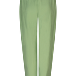 Green pants on a light gray background