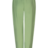 Green pants on a light gray background