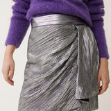 Flor Silver Metallic Skirt