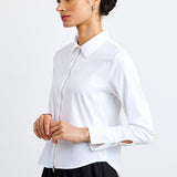 Long Sleeve Zip Front Shirt