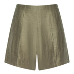 Green shorts on a white background