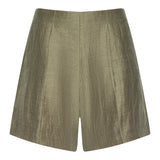 Green shorts on a white background