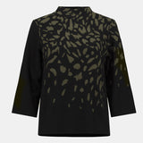Jacquard Animal Print Sweater