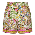 printed shorts on white background