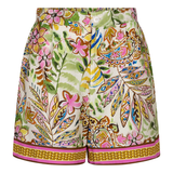 printed shorts on white background