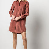 Corduroy Shirt Dress