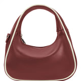 Sarita Burgundy Vegan Top Handle Bag