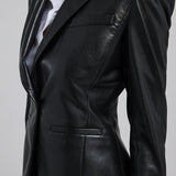 Zella Vegan Leather Blazer