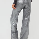 Metallic Coated Jeans