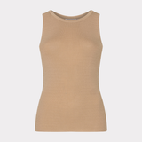 Beige tank top on a white background
