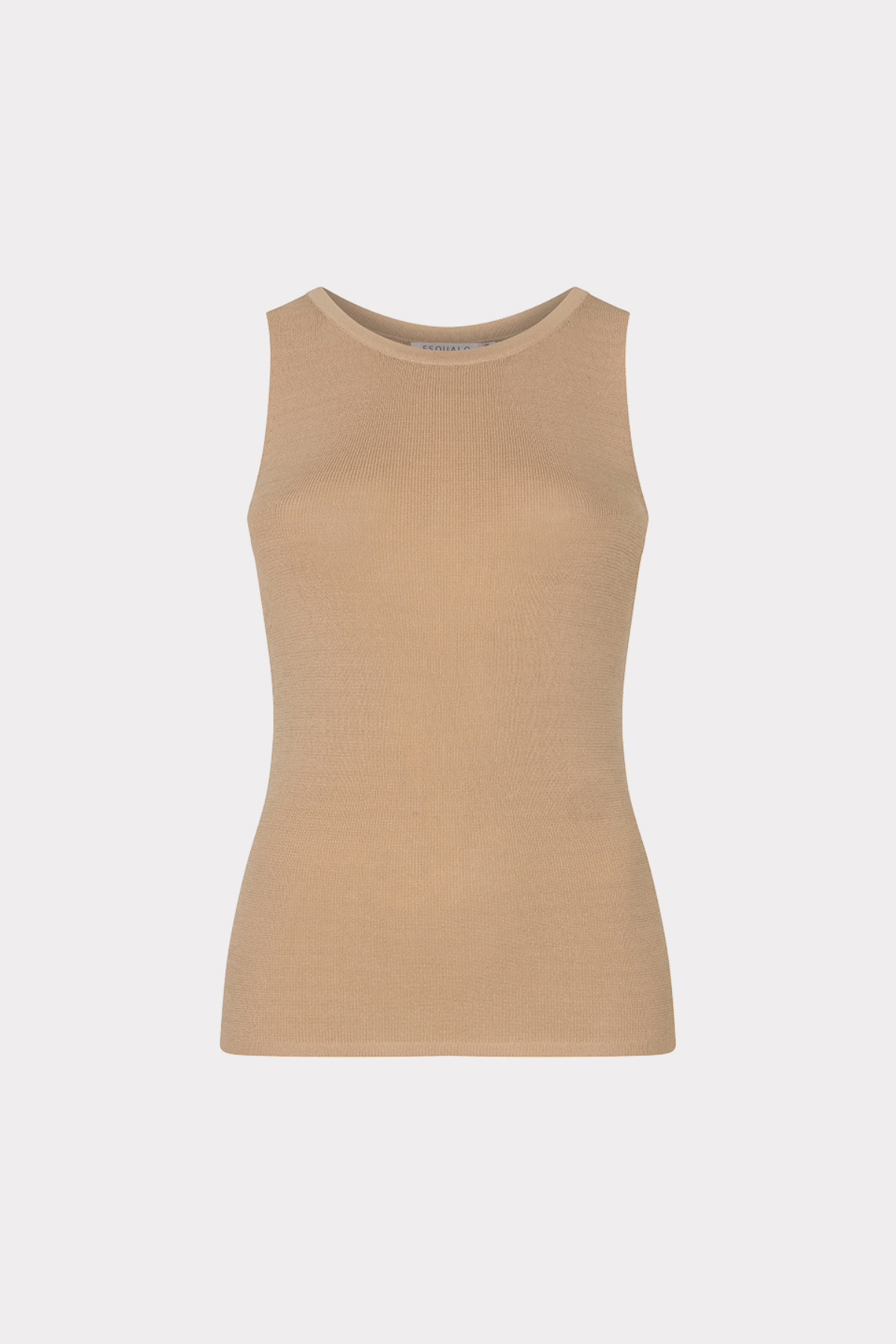 Beige tank top on a white background