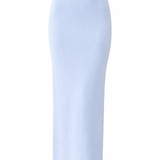 Light blue pencil skirt on a white background