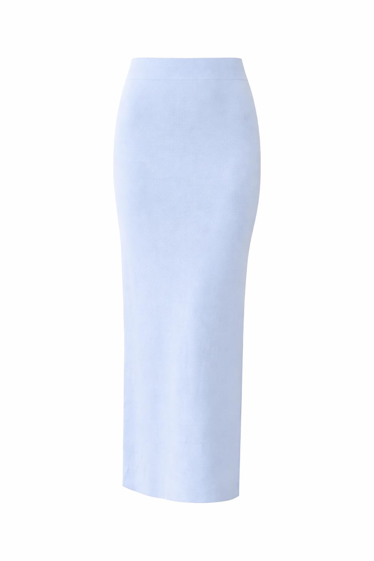 Light blue pencil skirt on a white background