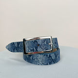 Navy Snake Belt