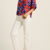 Loren Blouse Poinciana Floral