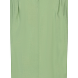 back of green sleeveless top on white background 