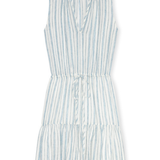 stripe mini dress on white background 