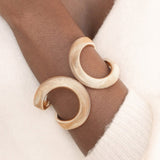 Abstract 18k Gold Plated Cuff