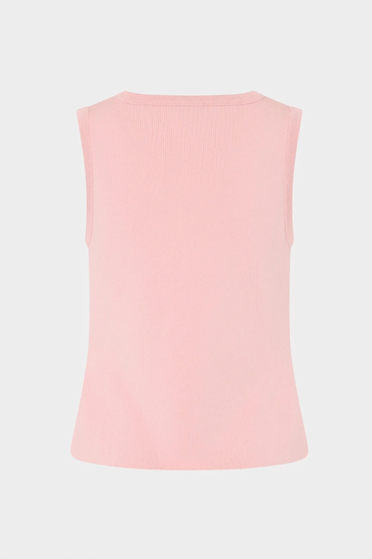 Pink sleeveless top on a light gray background